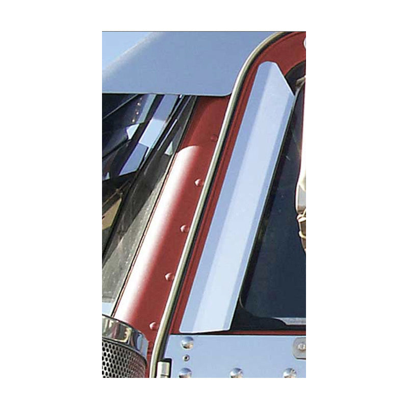 RoadWorks Stainless Steel Peterbilt 73-05 Window Air Deflectors