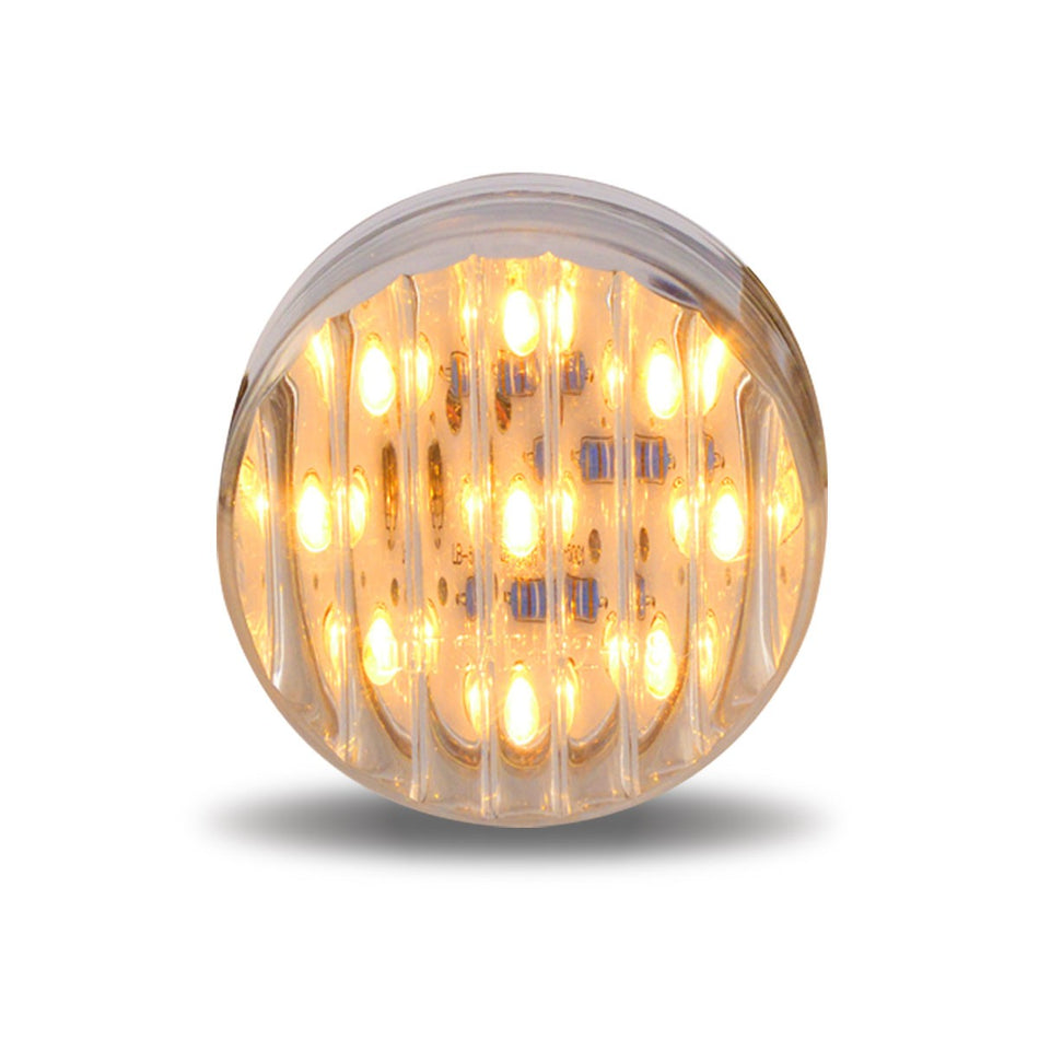 TRUX 2 1/2” ROUND RIBBED LED LIGHT- 13 DIODES- 2HTA