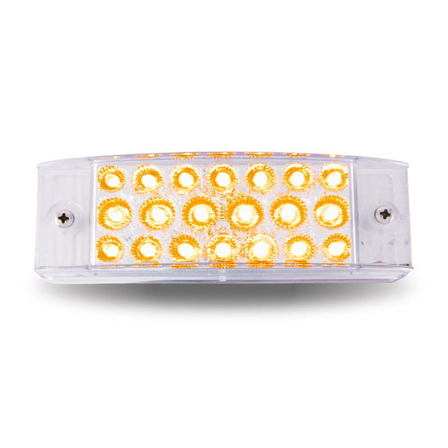 6 x 2 In Rectangular 20 LED Light w/ Reflector and Clear Lens - 2X6CA/ 2X6CR