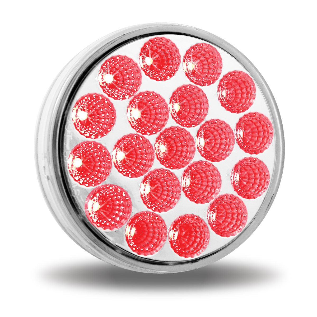 4" Clear Red Stop, Turn & Tail LED (19 Diodes)- 419CR