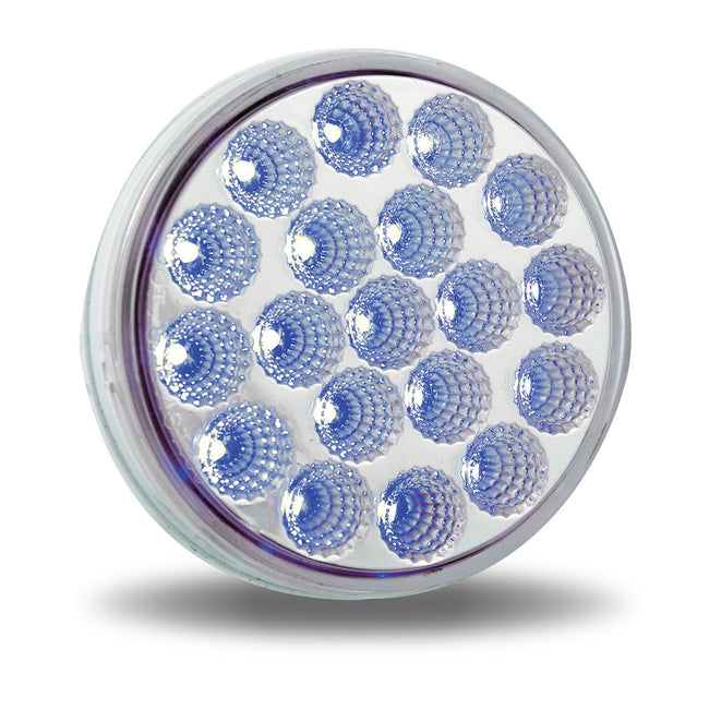 4in Dual Revolution Amber Marker to Blue Auxiliary LED Light- 4XAB