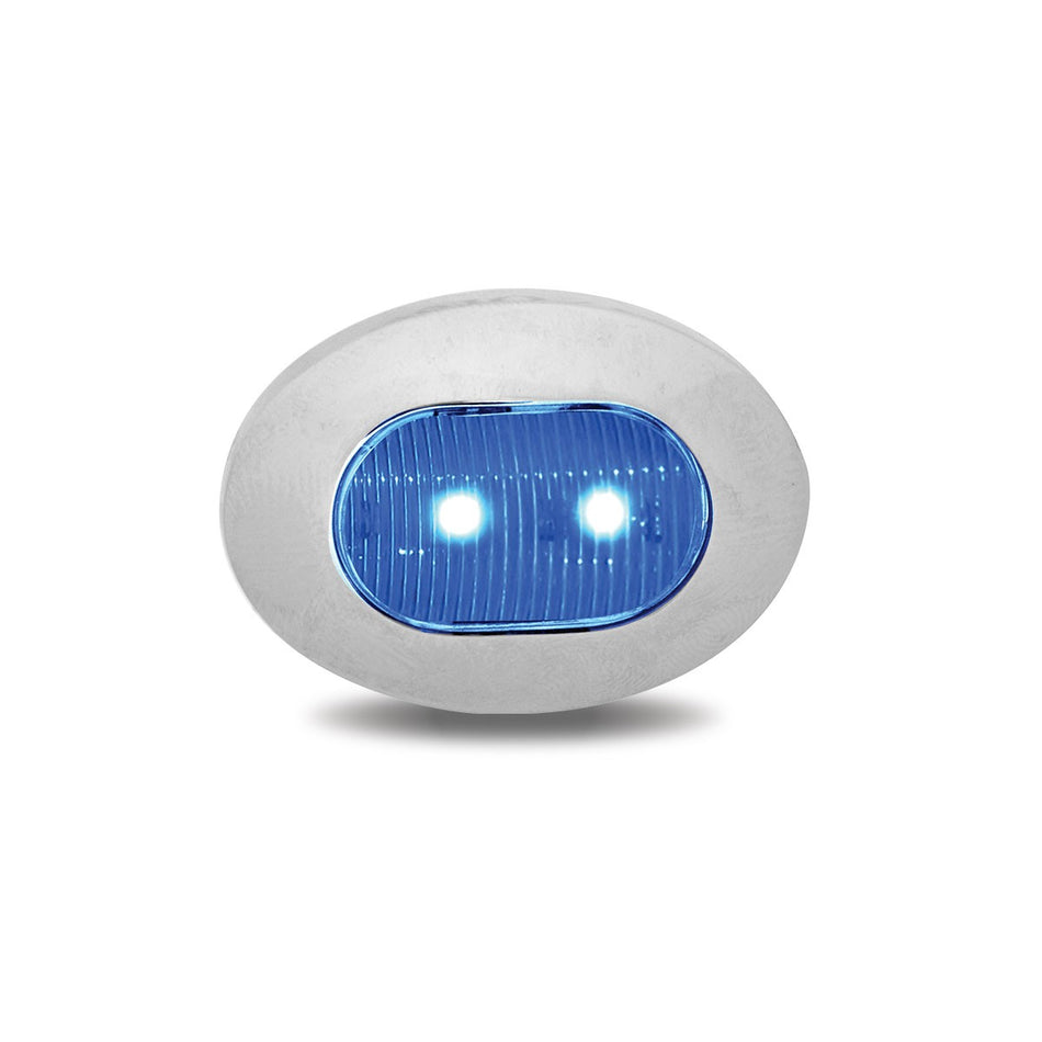 TRUX MINI OVAL RED AND AUXILIARY COLOR LED LIGHT