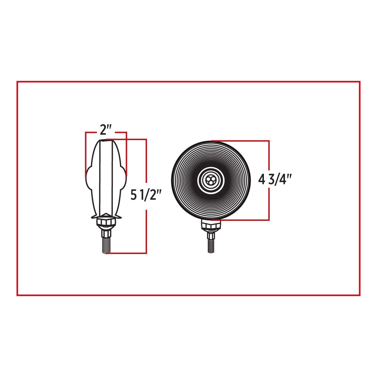 TRUX OL-SKUL DOUBLE FACE COMBINATION LED- TLED-DFO