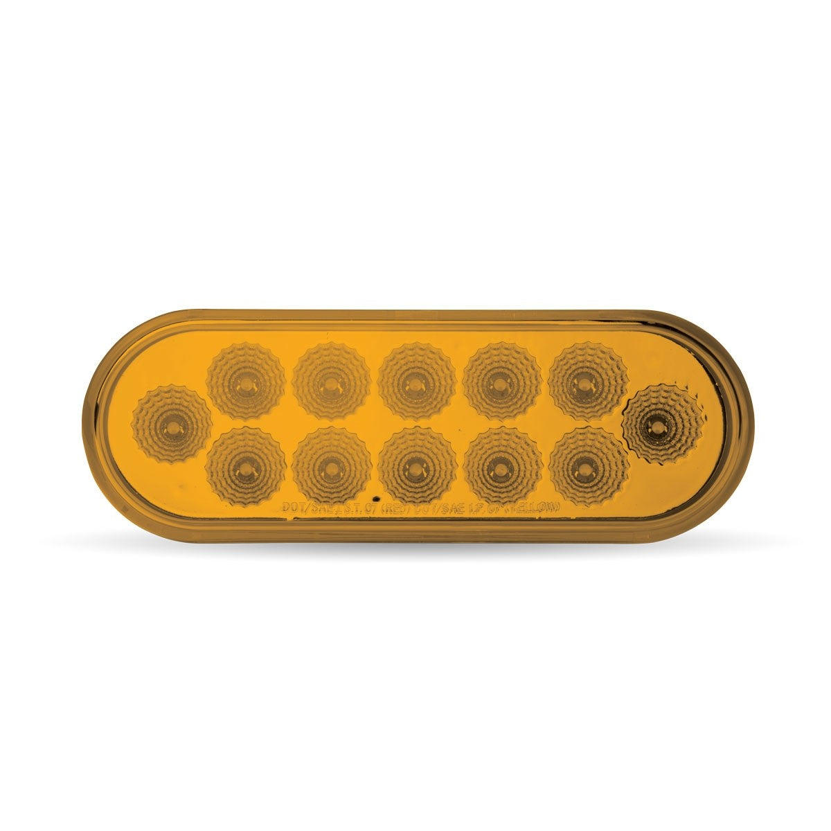 OVAL CLEAR AMBER LED TURN SIGNAL & MARKER LIGHT-O12CA