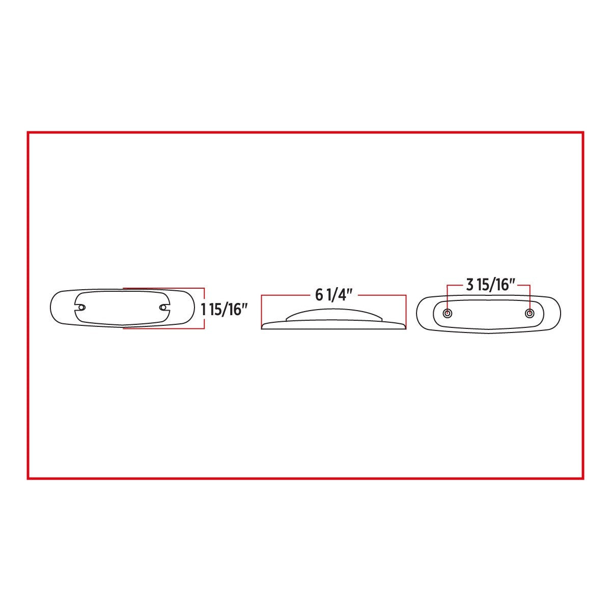 Peterbilt Clear Red LED (12 Diodes)- PETCR