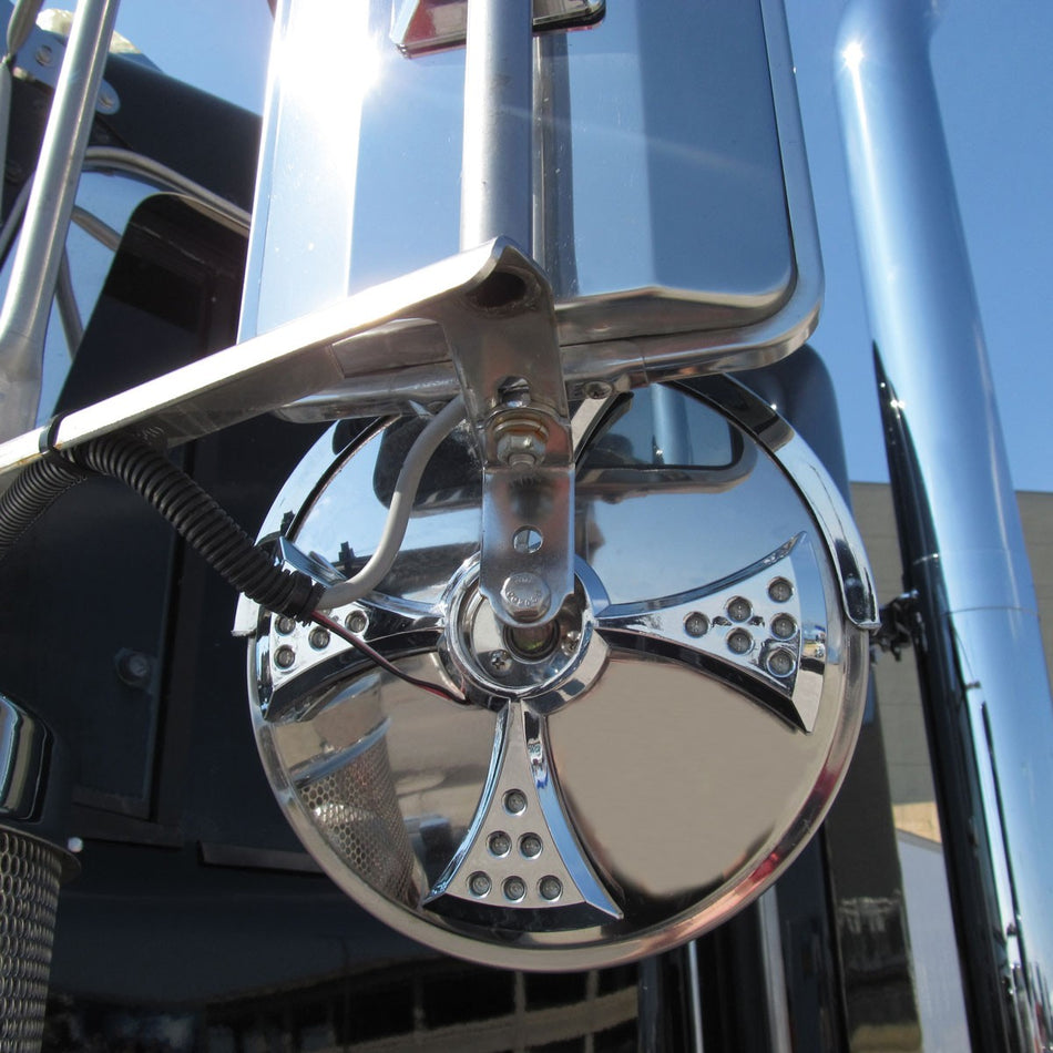TRUX 8” Stainless Steel Convex Mirror