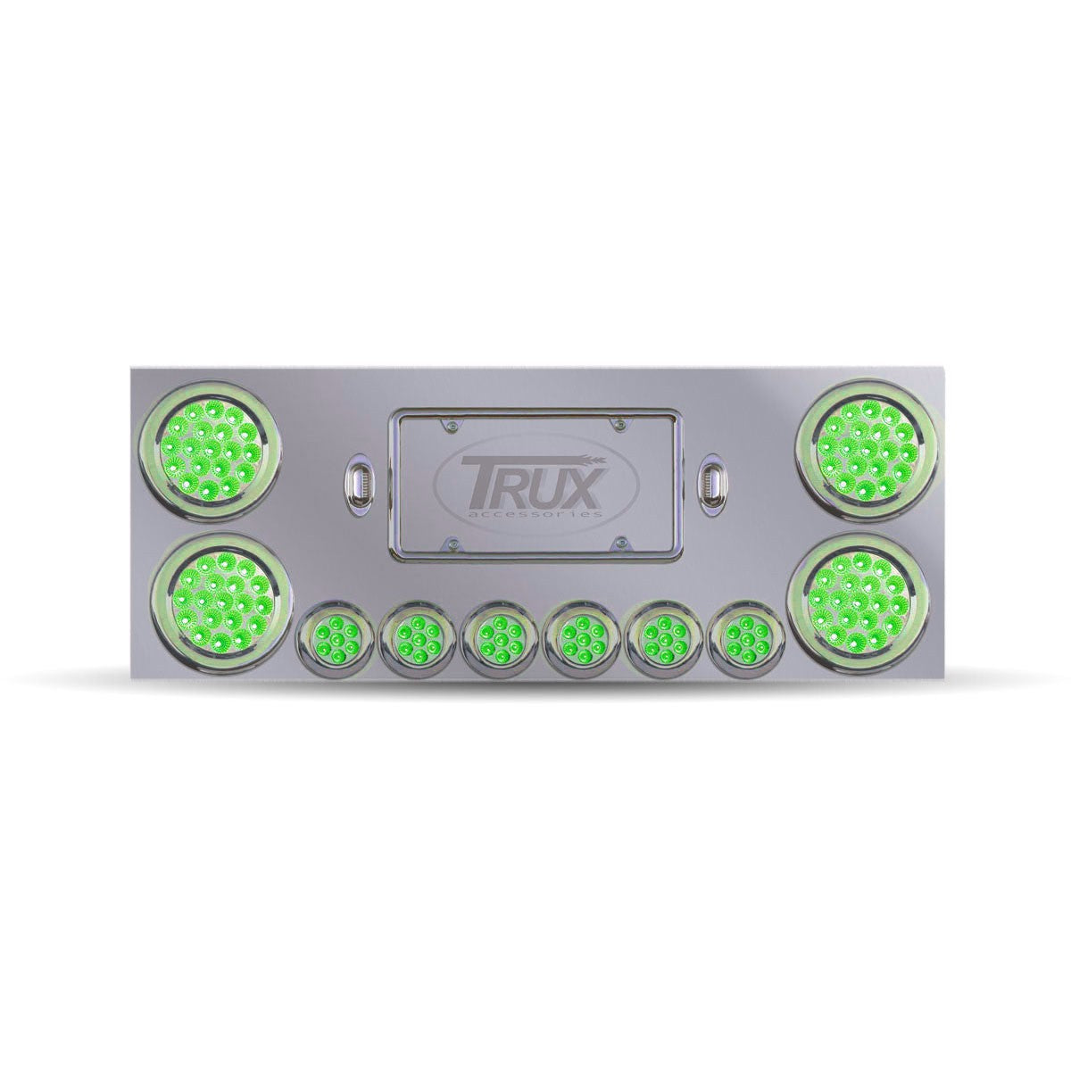 Trux STANDARD REAR CENTER PANEL WITH 4" LEDS / 2" LEDS / 2 LICENSE LEDS